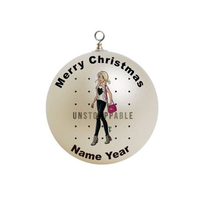 Personalized Barbie Illustration Unstoppable Christmas Ornament Custom Gift # 10