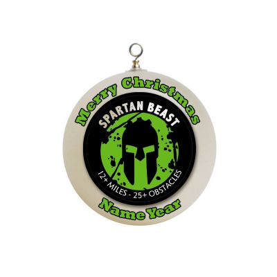 Personalized Spartan  Beast Christmas Ornament Custom #10
