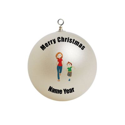 Personalized Mother son Mom Mommy  Christmas Ornament 11