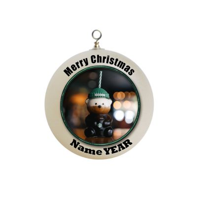Personalized Starbucks Bear Bearista Coffee Cup Christmas Holiday Present Ornament 11