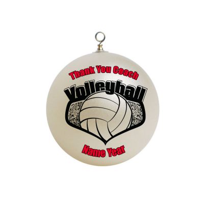 Personalized Sports volleyball Christmas Ornament #12