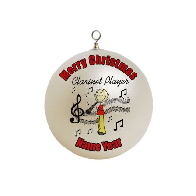 Personalized Clarinet Player Christmas Ornament Custom Gift #13