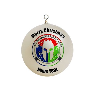 Personalized  Spartan Kids Trifecta race Ornament 13