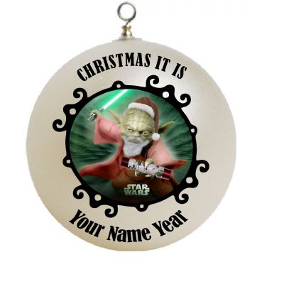 Personalized Star Wars Yoda Walker Christmas Ornament Custom Gift #13