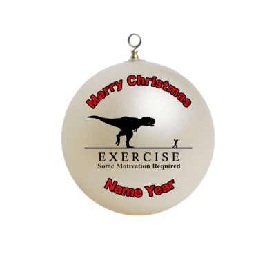 Personalized Exercise Some Motivation required  Christmas Ornament Custom Gift #14