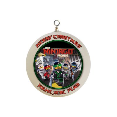 Personalized Ninjago Movie  Ornament #17 Group Of Ninjas with sensei wu