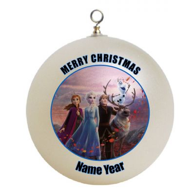 Personalized Frozen Two 2 Elsa, Anna, Olaf , Swen Ornament 18