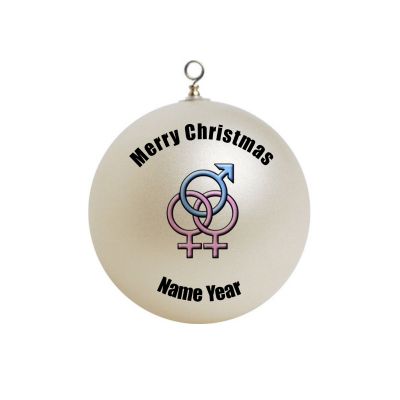 Personalized  Swinger Symbol  Christmas Ornament 1