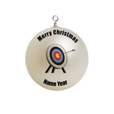 Personalized Archer Archery bullseye Ornament 1