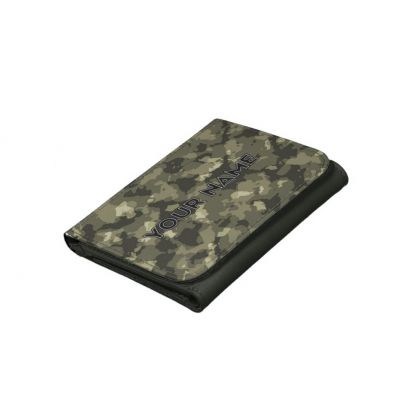 Small Faux Leather Wallet Camouflage #1