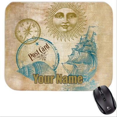 Personalized Sun Compass Vintage  Mousepad Sun 1