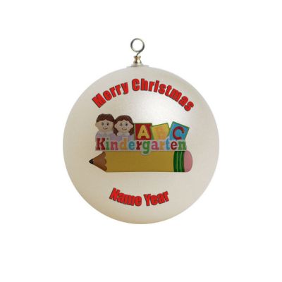 Personalized Kindergarten Boy girl school Christmas Ornament 1