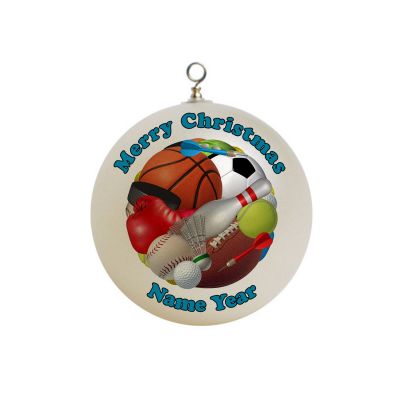 Personalized Sports Christmas Ornament #1