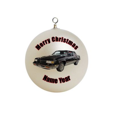Personalized Oldsmobile Car 1987 Black Ornament 1