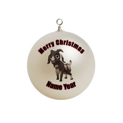 Personalized baby Goat Ornament 1