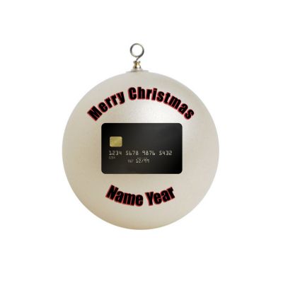 Personalized Credit Card Teenager Ornament 1