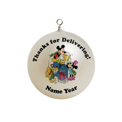 Personalized mailman mailbox thanks for delivering mail Ornament 1