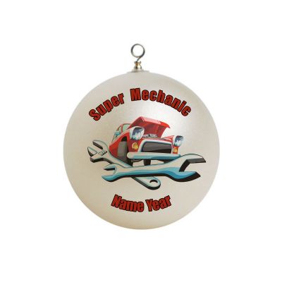 Personalized Super auto Mechanic  repair Ornament 1