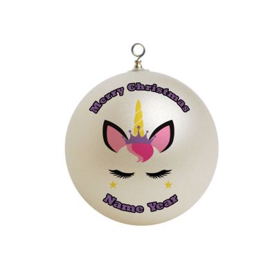 Personalized Unicorn  Ornament 1
