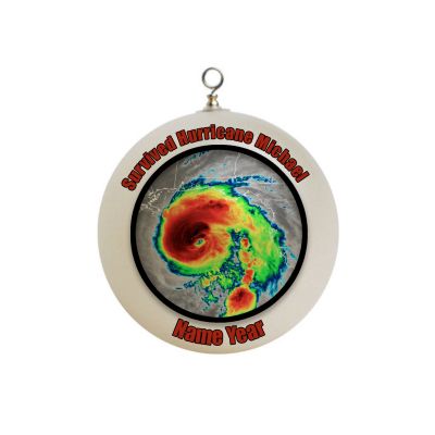 Personalized Survived Hurricane Michael Ornament 1