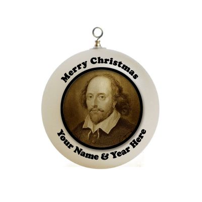 Personalized Shakespeare Christmas Ornament Custom Gift #1