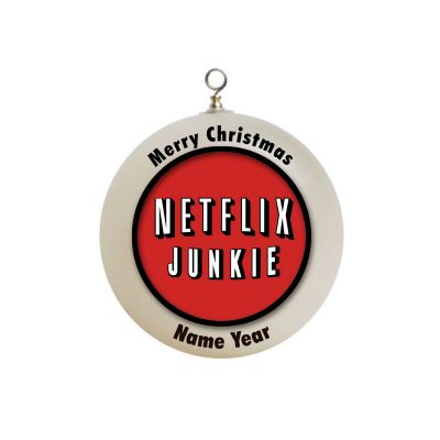 Personalized Netflix  Junkie Ornament FUNNY  #1