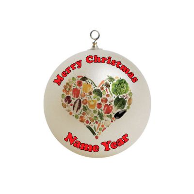 Personalized Vegtables Vegetarian Ornament 1