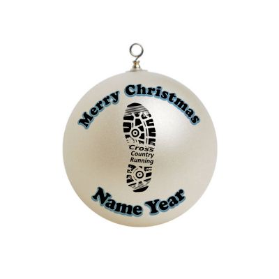 Personalized Cross Country Running Runner Ornament 1
