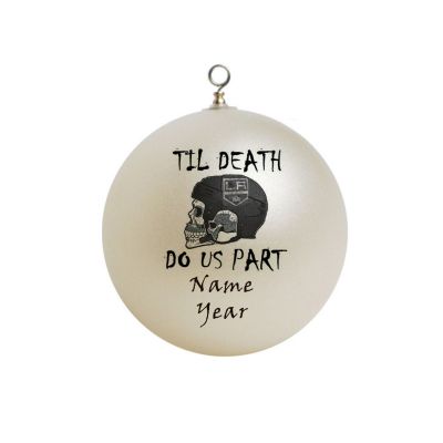 Personalized  Skeleton Til Death Do Us Part Wedding Ornament  #1