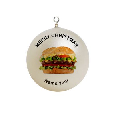 Personalized  Food Cheeseburger Ornament  #1