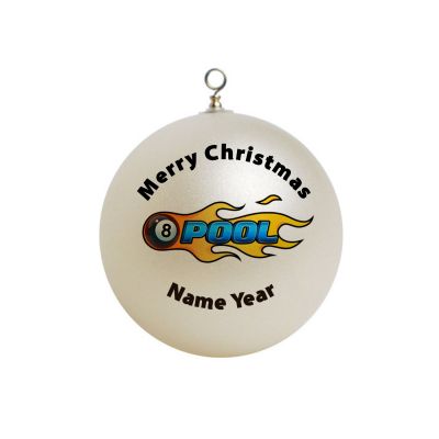 Personalized 8 ball pool  Christmas Ornament #1