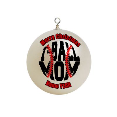 Personalized T-ball Tee-ball Mom Ornament 1