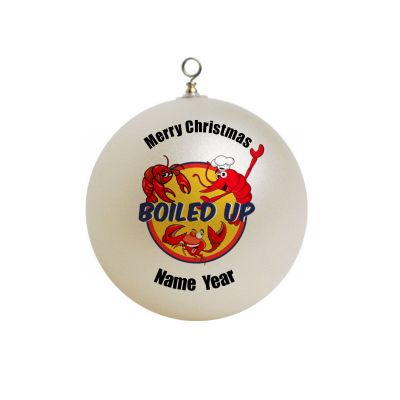 Personalized Boiled Up Crab Ornament 1