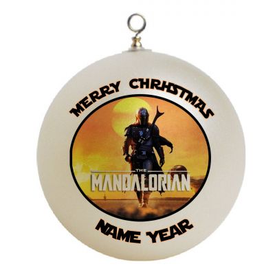 Personalized mandalorian Ornament  1