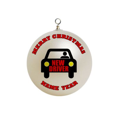 Personalized Driving New Driver Christmas Ornament  #1