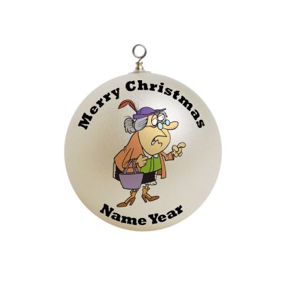 Personalized Little Old Lady Grandma Grandmother Ornament 1