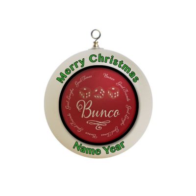 Personalized  Bunco Good Friends Good Times Good Laughs Ornament  bunco #1