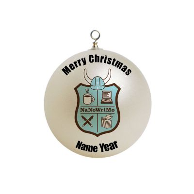 Personalized Nanowrimo National Writing Month Ornament 1