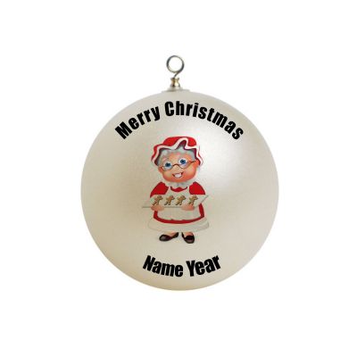 Personalized Mrs. Claws Christmas Ornament 1