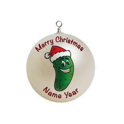 Personalized Christmas Pickle Christmas Ornament #1