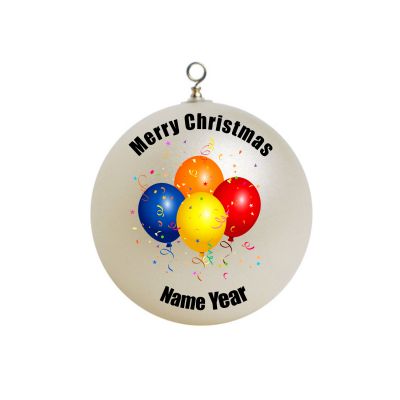 Personalized Balloons Christmas Ornament 1