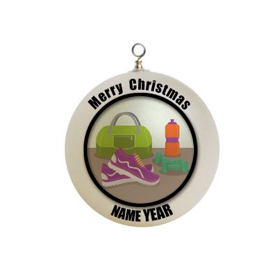 Personalized Gym bag Workout Gymbag Christmas Ornament 1