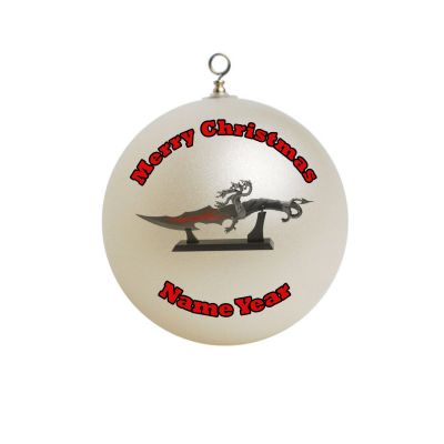 Personalized dragon dagger knife  Christmas Ornament Custom Gift #1