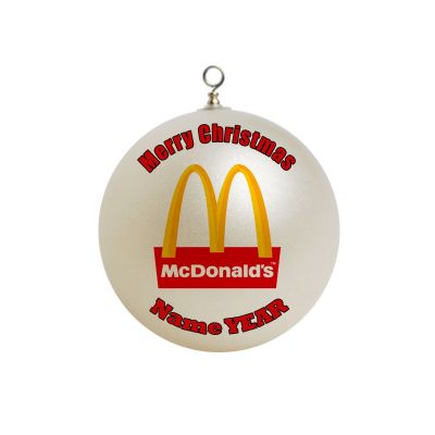 Personalized Mc Donalds Christmas Ornament #1