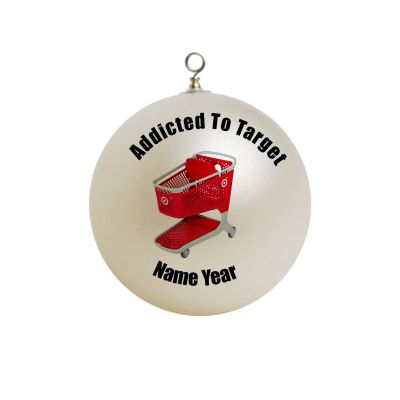 Personalized Addicted to shopping at Target Store Christmas Ornament target#1