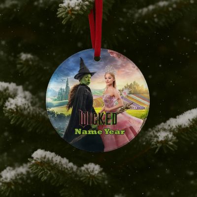 Personalized Wicked GLASS Ornament  Gift  #1