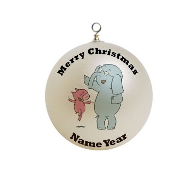 Personalized Elephant and Piggie Christmas Ornament Custom Gift #1