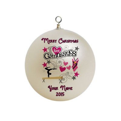 Personalized Gymnastics Christmas Ornament Custom Gift #1