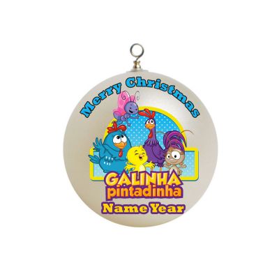 Personalized Galinha Pintadinha Turma Christmas Ornament 1