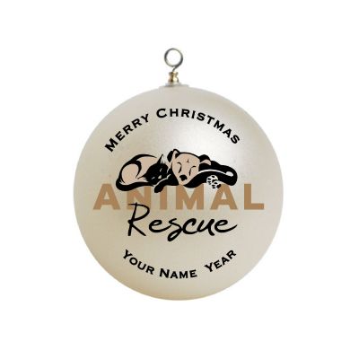 Personalized Animal Rescue #1 Christmas Ornament Custom 